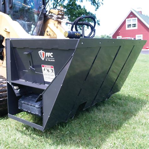 Skid Steer Side Discharge Bucket Attachment 